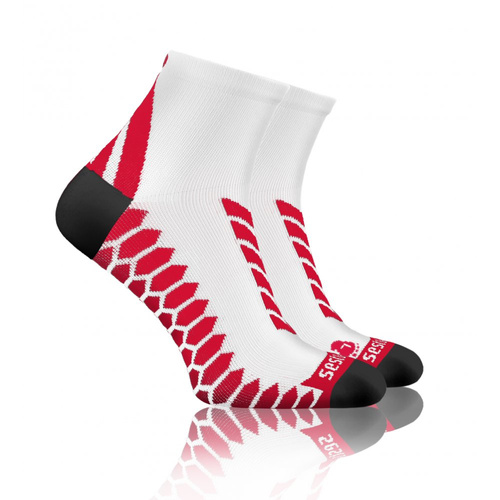 Sportsocken Sesto Senso Sportsocken weiß-rosa