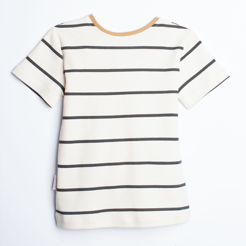 Nicol Olo 222138 Jungen T-Shirt mit Streifen 100% Baumwolle cremefarben
