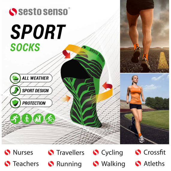 Sportsocken Sesto Senso Sportsocken orange