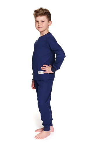 7351 Doctor Nap Kinderpyjama aus Baumwolle – klassischer Komfort – Marineblau