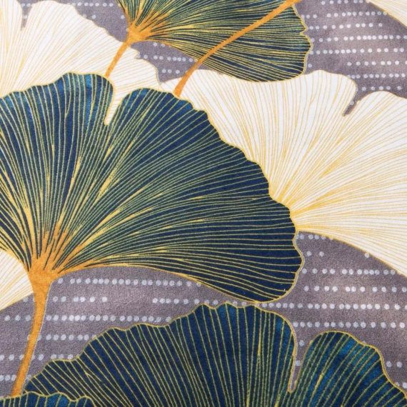 31510/2 Flanell-Bettwäsche Darymex Flanell beige grüne Ginkgoblätter – Set, 100 % Baumwolle, warm und weich