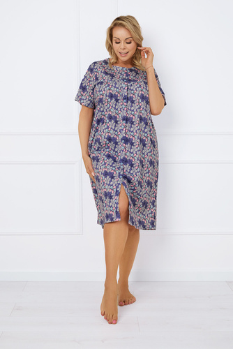 Bonaria Nachthemd, kurzarm Italienische Mode - Druck