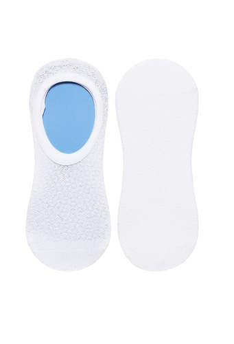 Moraj CDB200-402 Damen Ballerina Socken Baumwolle rutschfest bianco