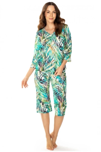 86656 Malaga Damenpyjama Möwengrün