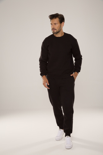 813 Indigo Herren Trainingsanzug von De Lafense - schwarz