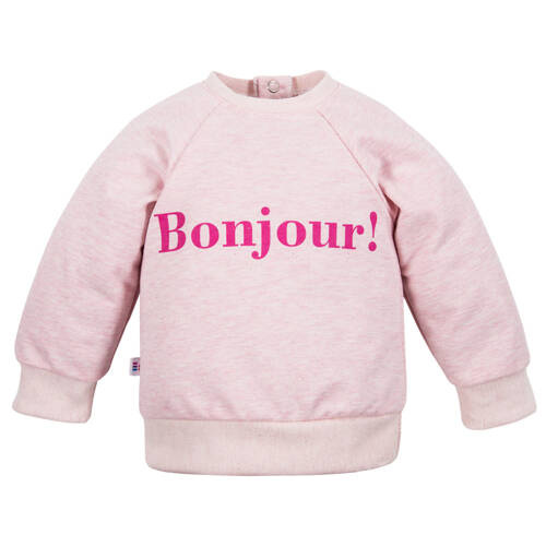 Hello World Eevi Mädchen-Sweatshirt – rosa