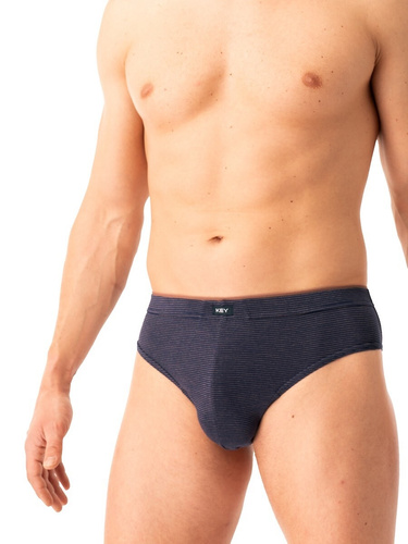 MPP 358 Key Herren-Slips, Marineblau, Braun – Baumwolle, 2er-Pack in einer Box, Komfort und Stil