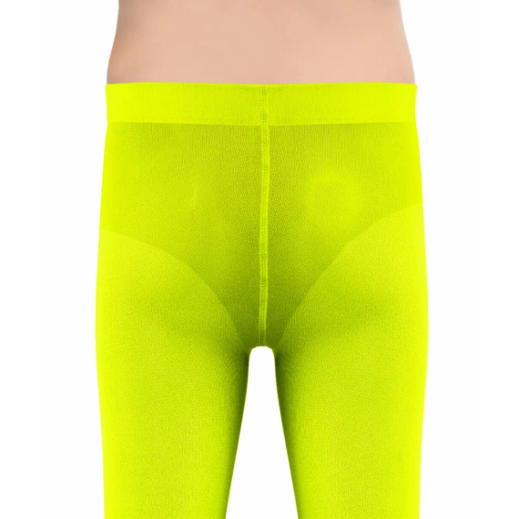 Blickdichte Mädchenstrumpfhose 40 den Sesto Senso von Claudia – neongelb