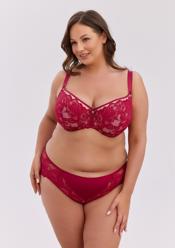 Gaia Mary BSM 1372 Bordeaux Semi-Soft Maxi BH mit Bügeln