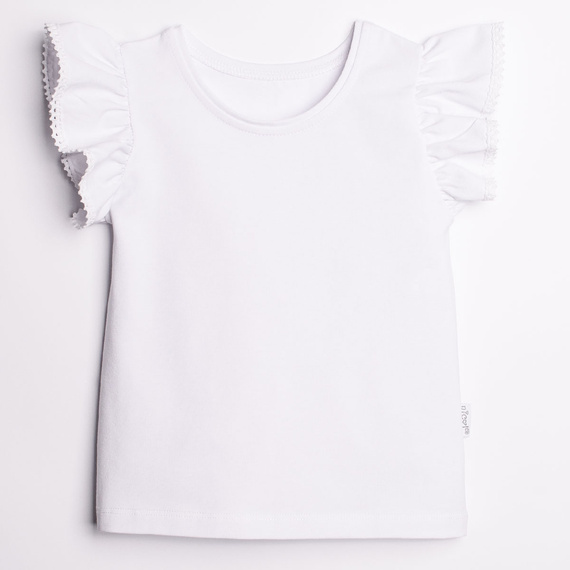Bluse 220138 Nicol weiß Baumwolle mit Spitze elegant Mädchen