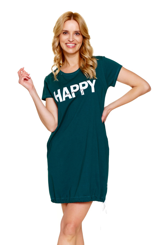 9504 Doctor Nap – Umstands- und Stillnachthemd aus Baumwolle – Komfort und Bequemlichkeit für die zukünftige Mutter – Smaragd
