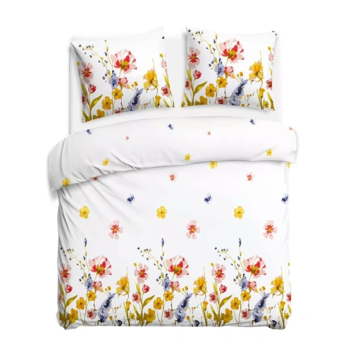 31513/1 Darymex Flanell-Bettwäsche, Beige, Löwenzahn – Set, 100 % Baumwolle, warm und weich