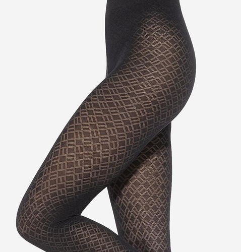 Loretta 157 Gatta Damenstrumpfhose – matt, 50 den, gemustert – Nero