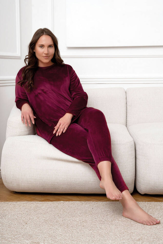 Akara Damenset Italienische Mode - burgunderrot