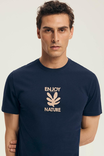 Core 43462 Legend Henderson Herrenpyjama, Marineblau – Baumwolle, kurze Ärmel, in einer Box