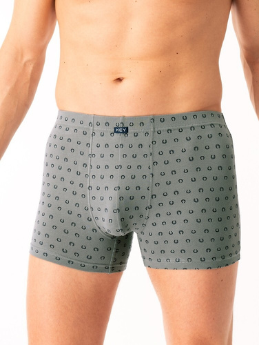 MXH 612 B25 Key Herren-Boxershorts, Grau – Baumwolle, bequem, in einer eleganten Box