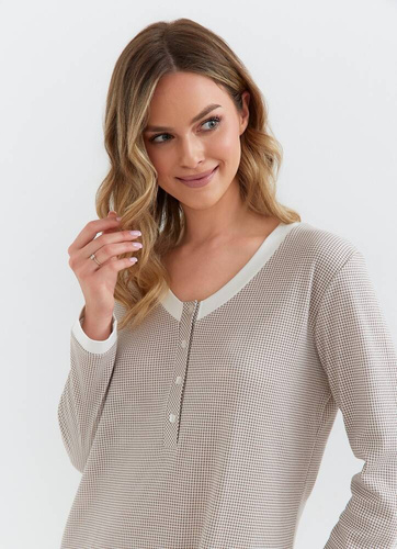 130 Cana Interlock Nachthemd – braun