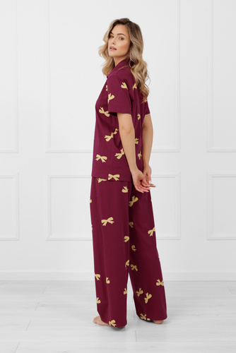 Kwadro Damen-Schlafanzug Italian Fashion Bio-Baumwolle, elegant und bequem