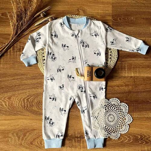 PS14541 Hunde-Babystrampler ohne Füße Mamatti