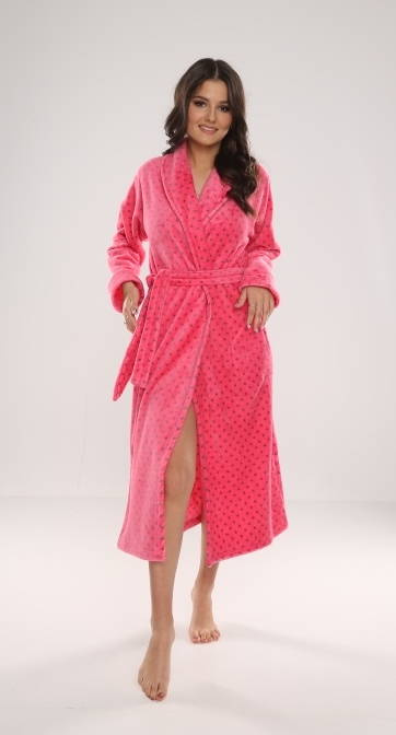 548 Melanie Langer Morgenmantel für Frauen Forex - Himbeere