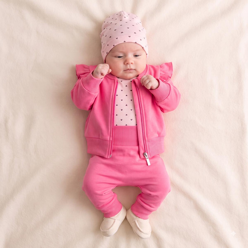 Nicol Tosia 225273 Mädchen Bomberjacke in Rosa mit Rüschen