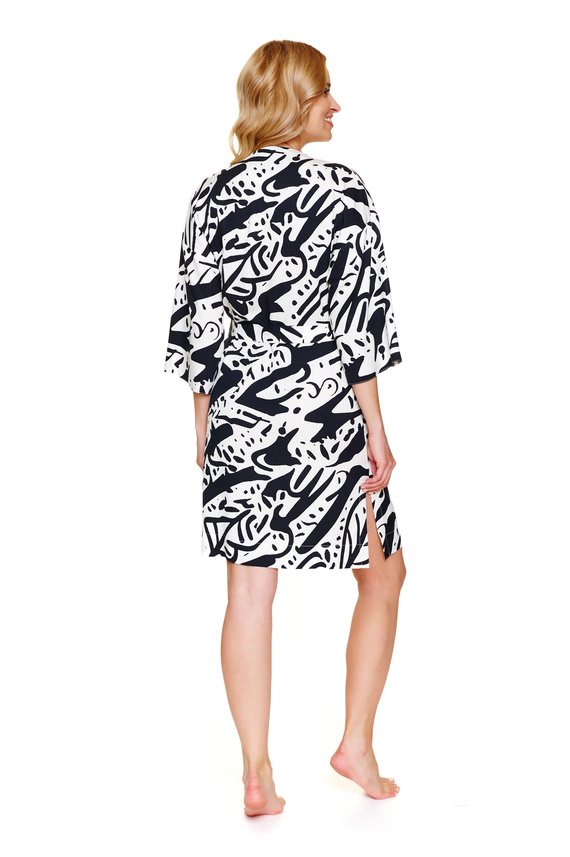 7311 Doctor Nap La Palma Damenbademantel – Viskose, modischer Druck