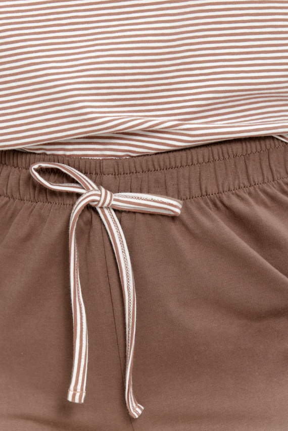 Damen-Pyjama Taro Norella 3642 Lang Baumwolle Streifen 95% Baumwolle