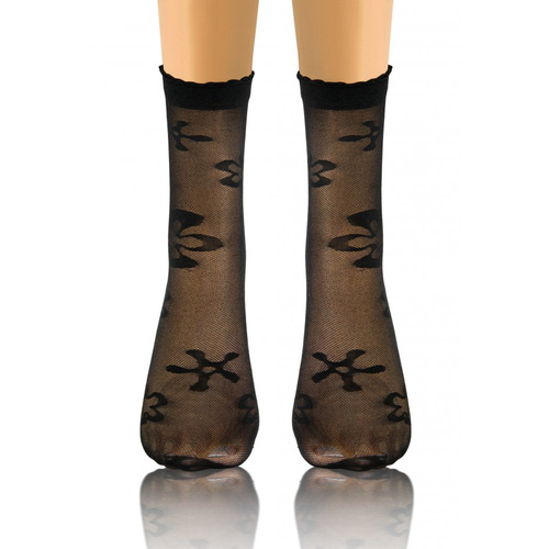 Sesto Senso Damensocken, Muster 06 Blumen