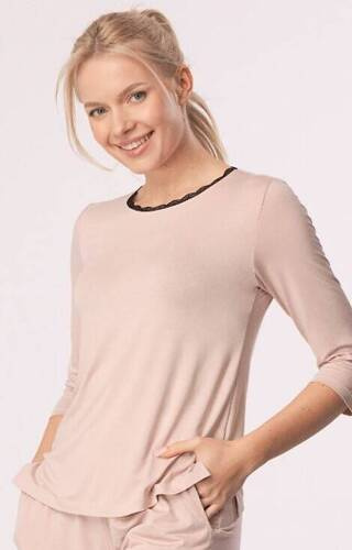 Margot 3/4 Mix&Match Mefemi Pyjama-T-Shirt – Rosa