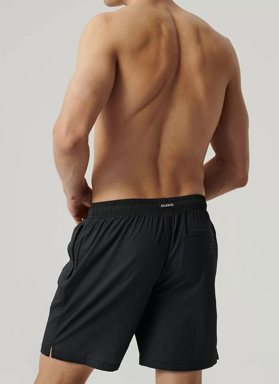 KMB-226 Atlantic Herren-Badehose – Schwarz