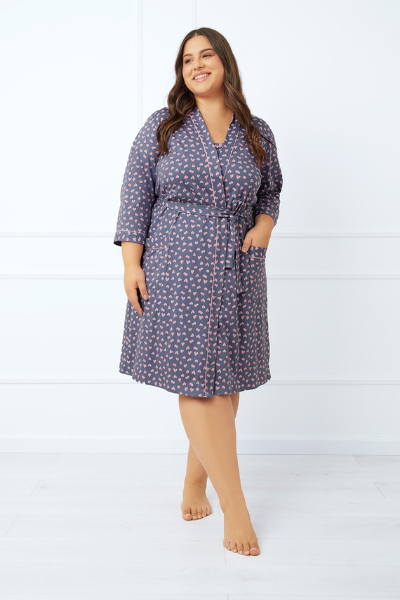 Tiana Damen Bademantel Italian Fashion - Druck