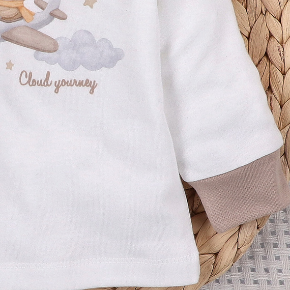 ABN-5511 Sky Journey Nini Babybluse – aus Bio-Baumwolle