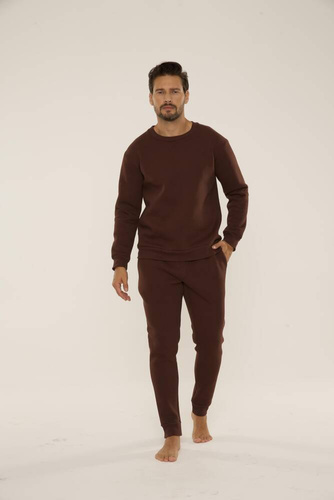 813 Indigo Herren Trainingsanzug von De Lafense - schokolade