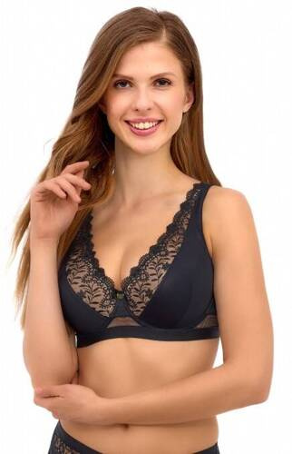 2501 Lupoline Push-up-Bralette-BH - schwarz