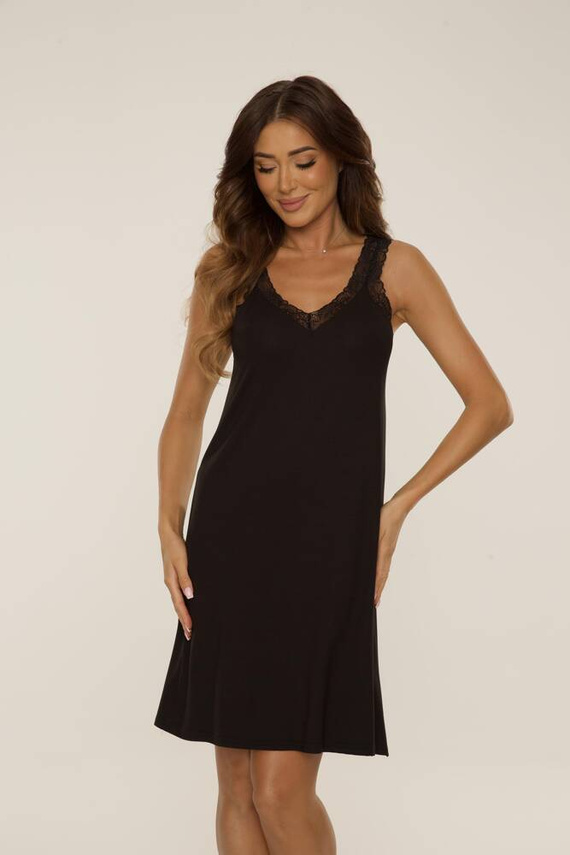 771 Hazel Nachthemd De Lafense - schwarz