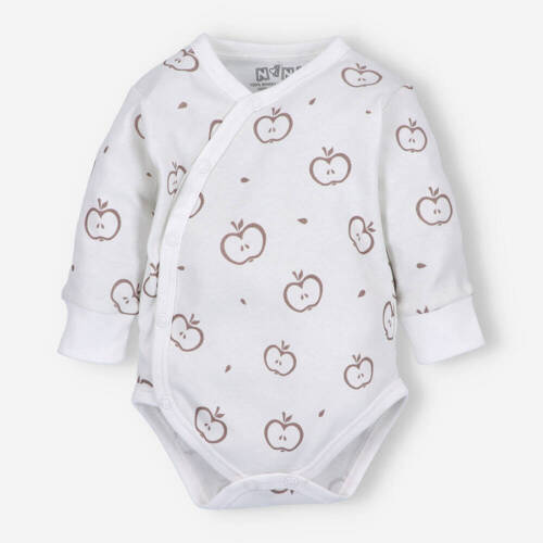 ABN-5291/JAB Happy Apples Bio-Baumwoll-Body mit Umschlag und Nini-Print