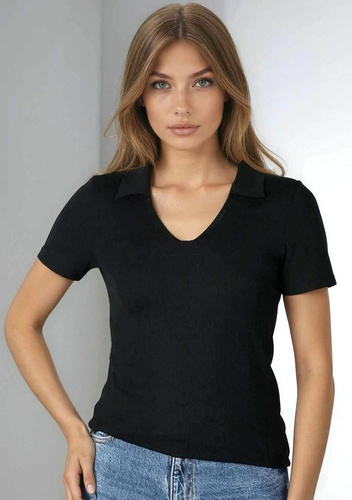 Damenbluse Eldar Active Gessa – figurbetonte Bluse aus Viskose mit V-Ausschnitt