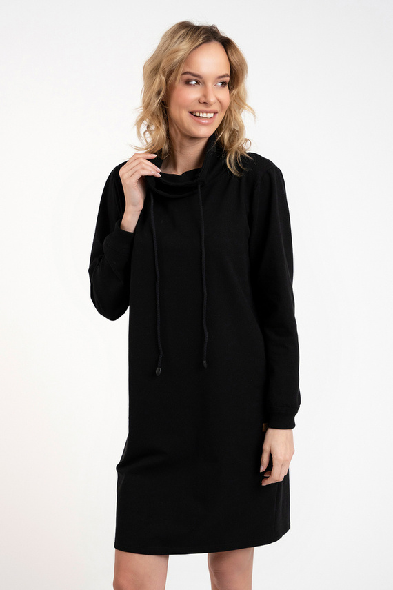 Malmo Damen Langarm-Tunika Italian Fashion - schwarz