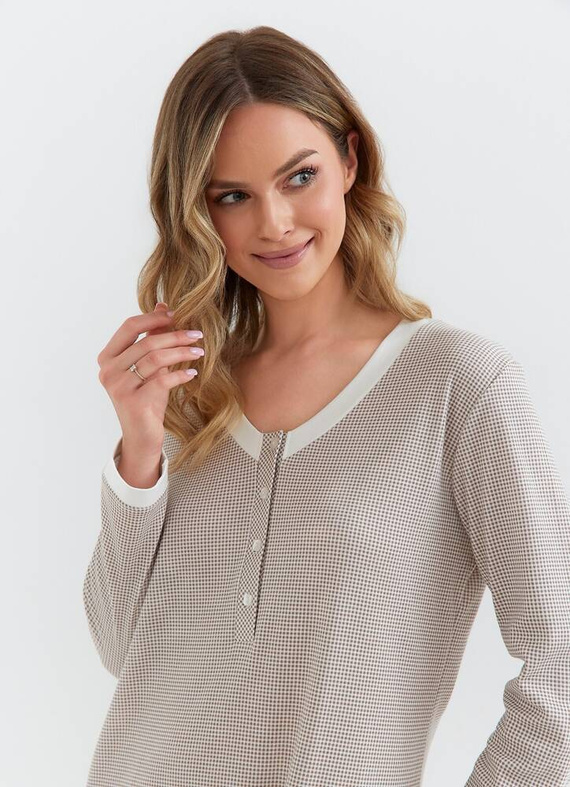 130 Cana Interlock Nachthemd – braun