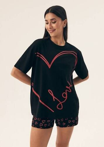 42655 Necesito Henderson Damenpyjama – schwarz