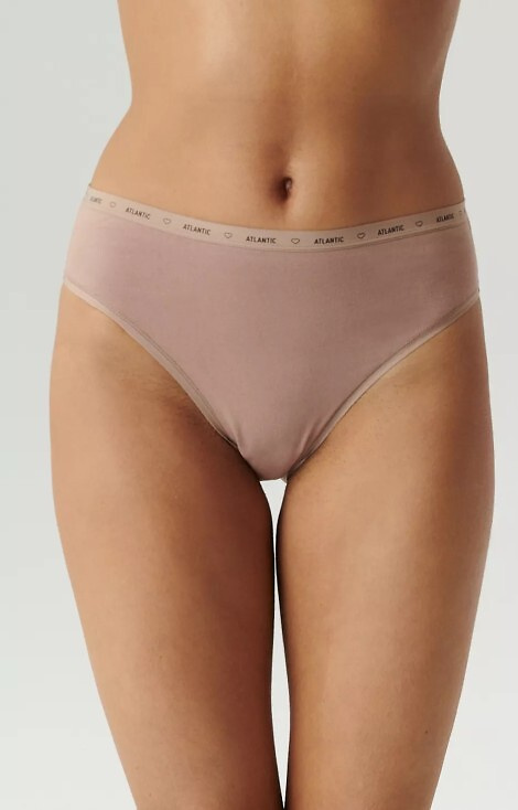 3CLP-010 High Sport Leg Damenhöschen Atlantic - Ecru-Beige-Dunkelbeige