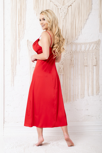 Sanda Slip Nachthemd Kalimo - rot