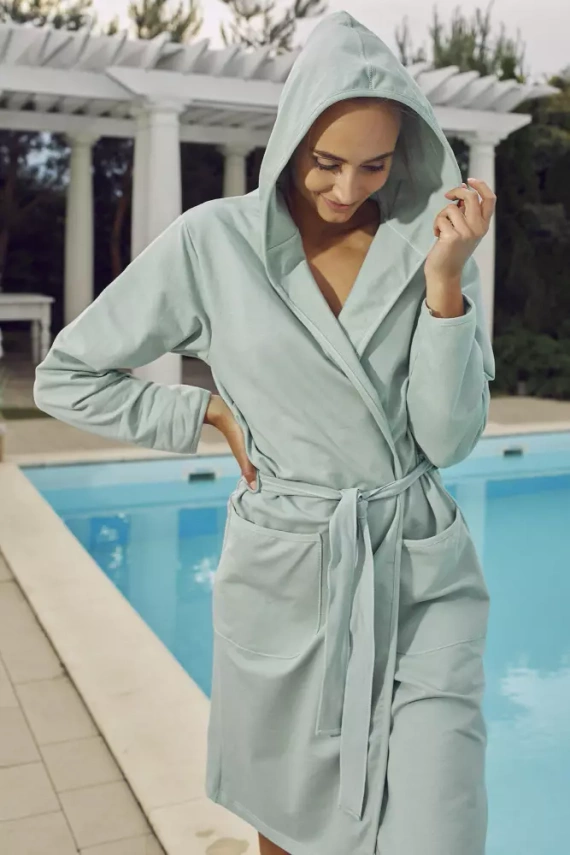 Karina Damenbademantel Italian Fashion - mint