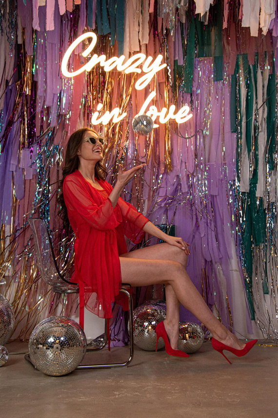 674 Florence Forex Morgenmantel für Frauen - rot