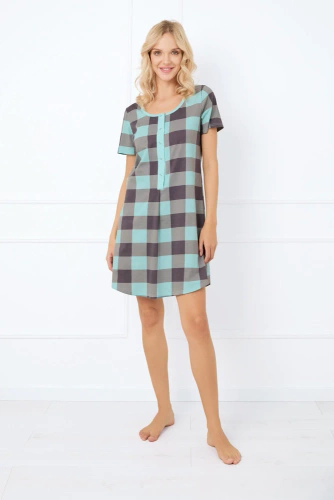 Sandra Nachthemd und Stillkleid, kurze Ärmel Italian Fashion