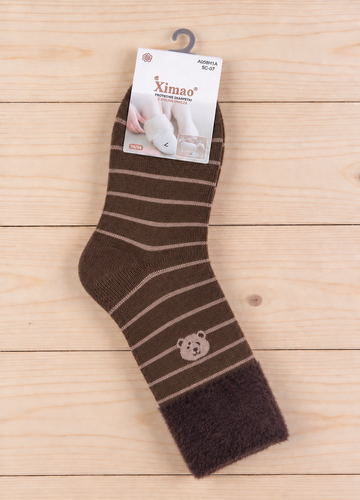Xintao WiK 3141 wz.5 Damen-Socken Merino 88% Wolle warm-2 braun