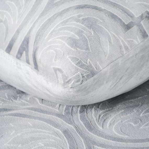 Flano 5 Velours-Bettwäsche, Euro-Vorhang-Ornamente, grau