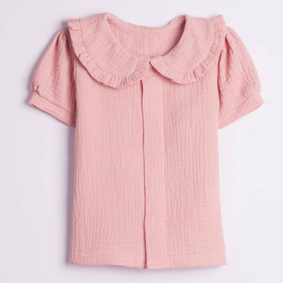 Mädchenbluse Nicol 224301 Musselin 100% Baumwolle Kurzarm
