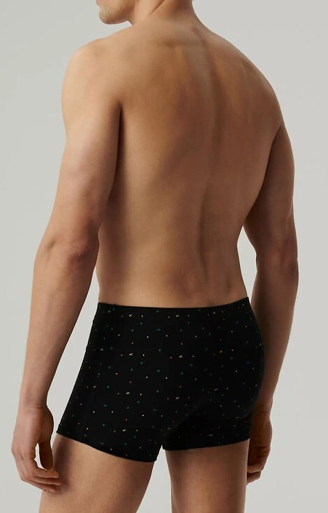 3MH-204 Atlantic Herren-Boxershorts – Grün-Schwarz-Graphit