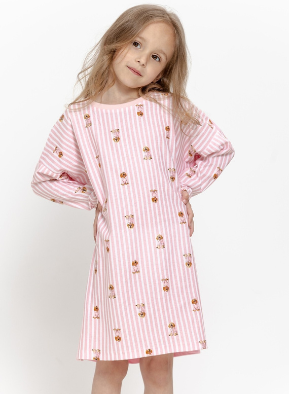 Mädchenbluse Taro Nola 3646 Rosa 100% Baumwolle Langarm